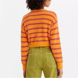 Levi’s Small Sweater Cat Cardigan Sweater in Fuzzy Wuzzy - Multi-Color NWT